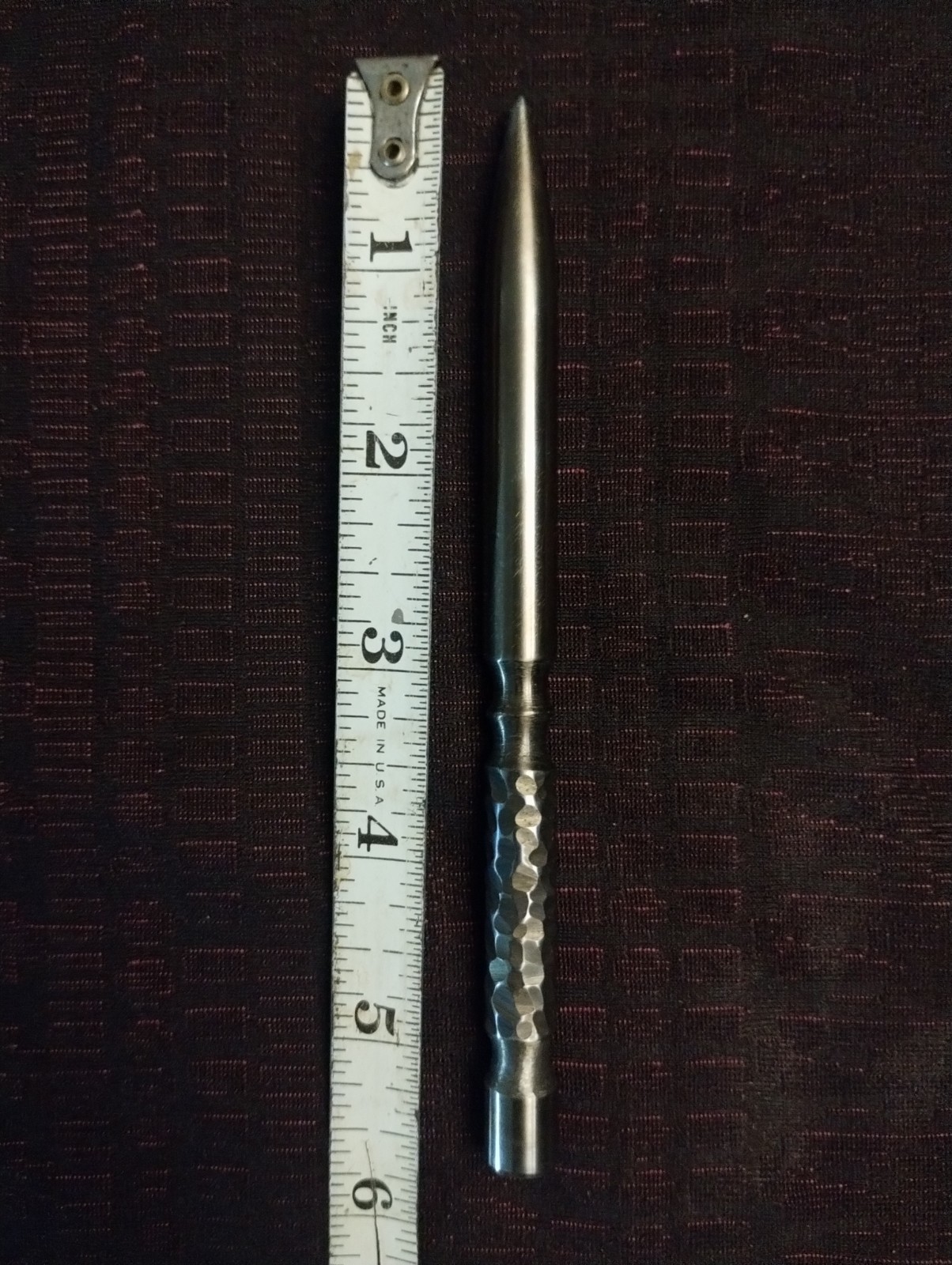 Custom Marlin Spike – Handmade EDC Stainless Steel Awl Heat Tinted