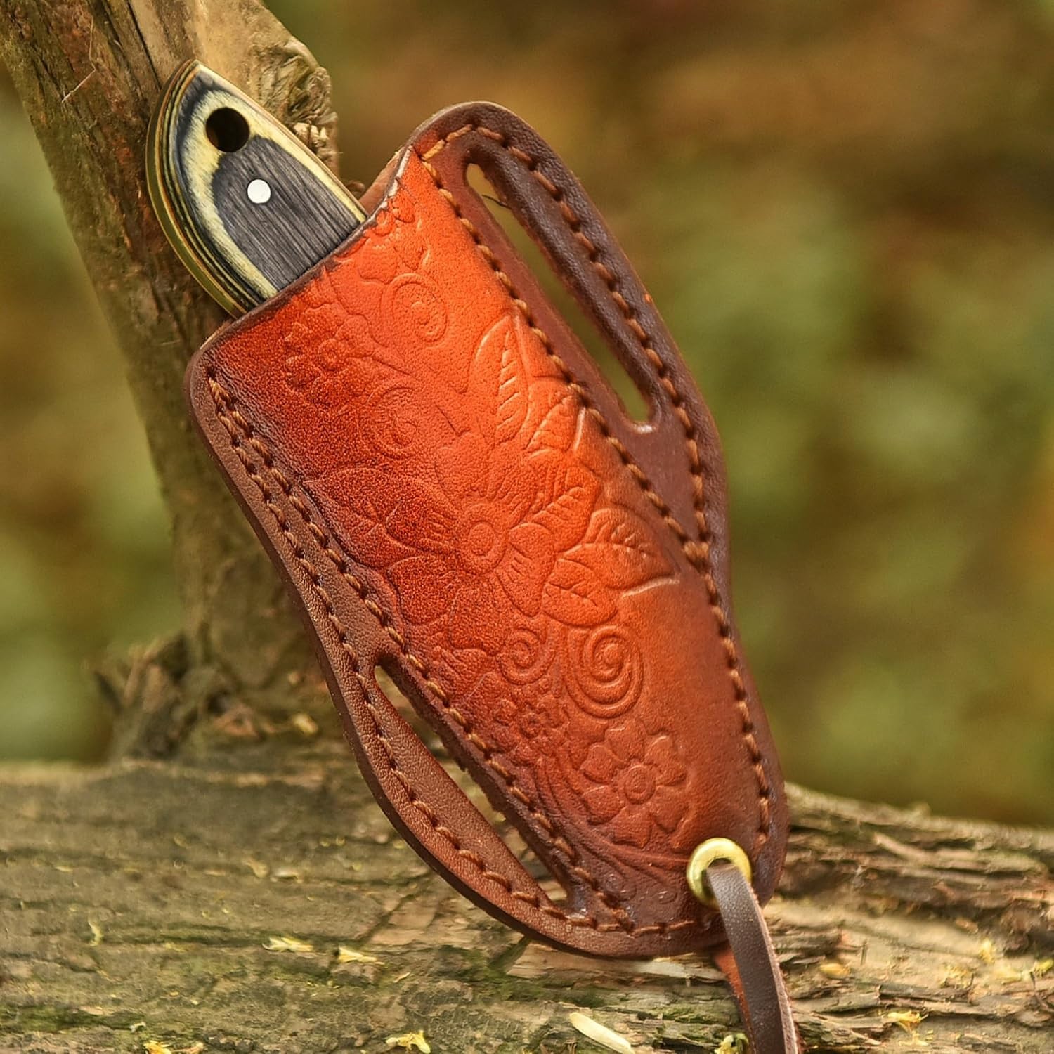 5.5″ D2 Steel Neck Knife Fixed Blade G10 Handle Sheath EDC Bushcraft Outdoor