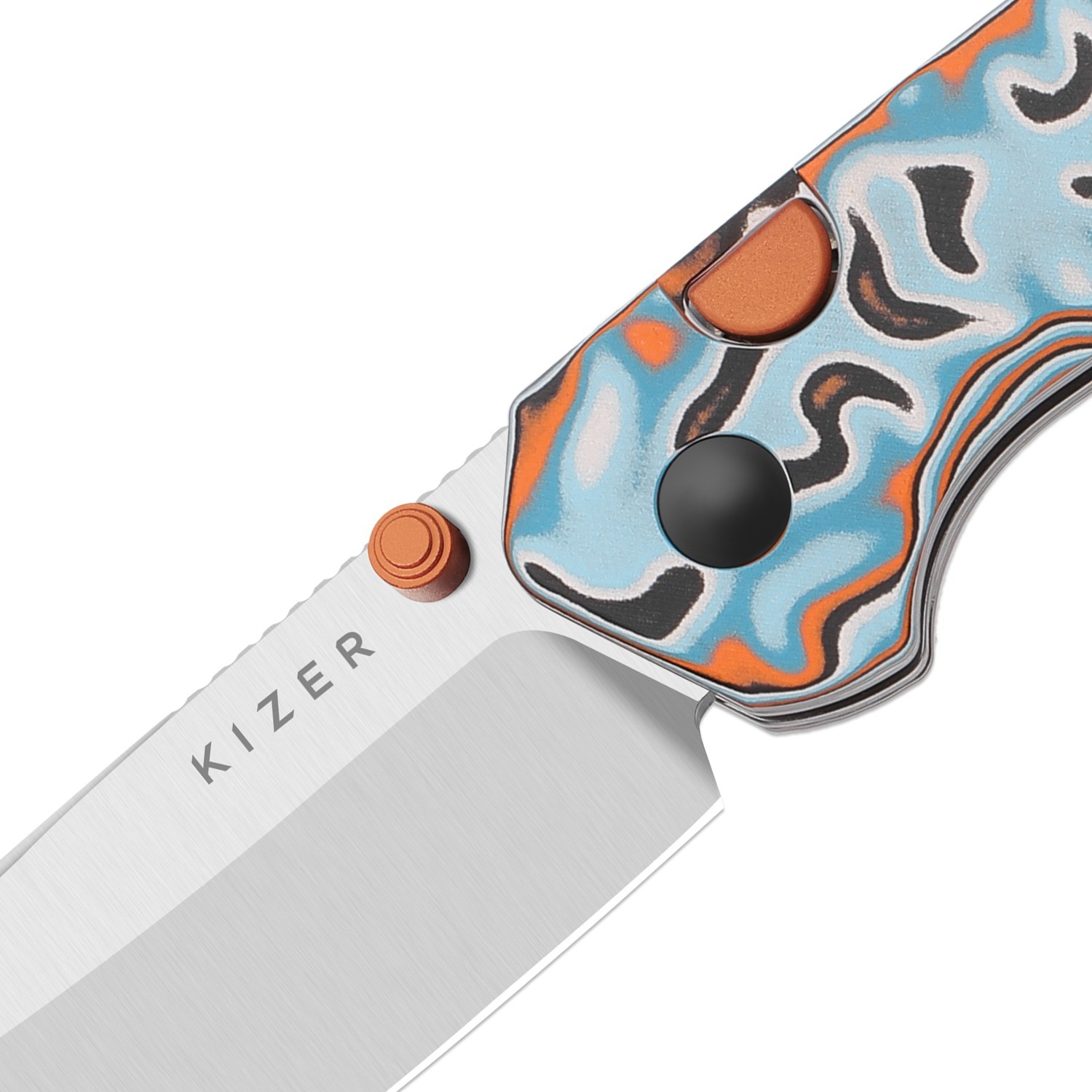 Kizer Madrac EDC Folding Pocket Knife 14C28N Blade Micarta Handle V3693BSA2