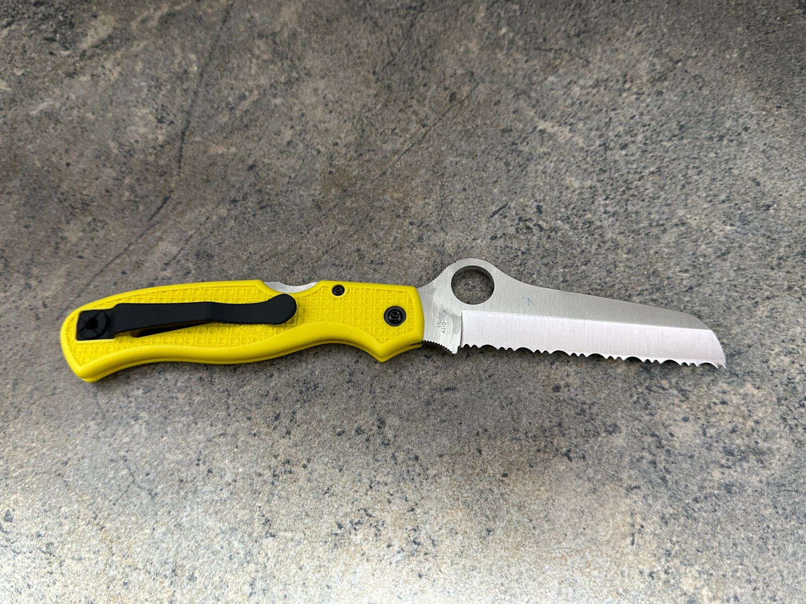 Spyderco Atlantic Salt Knife Lightweight Yellow Handle C89SYL SpyderEdge