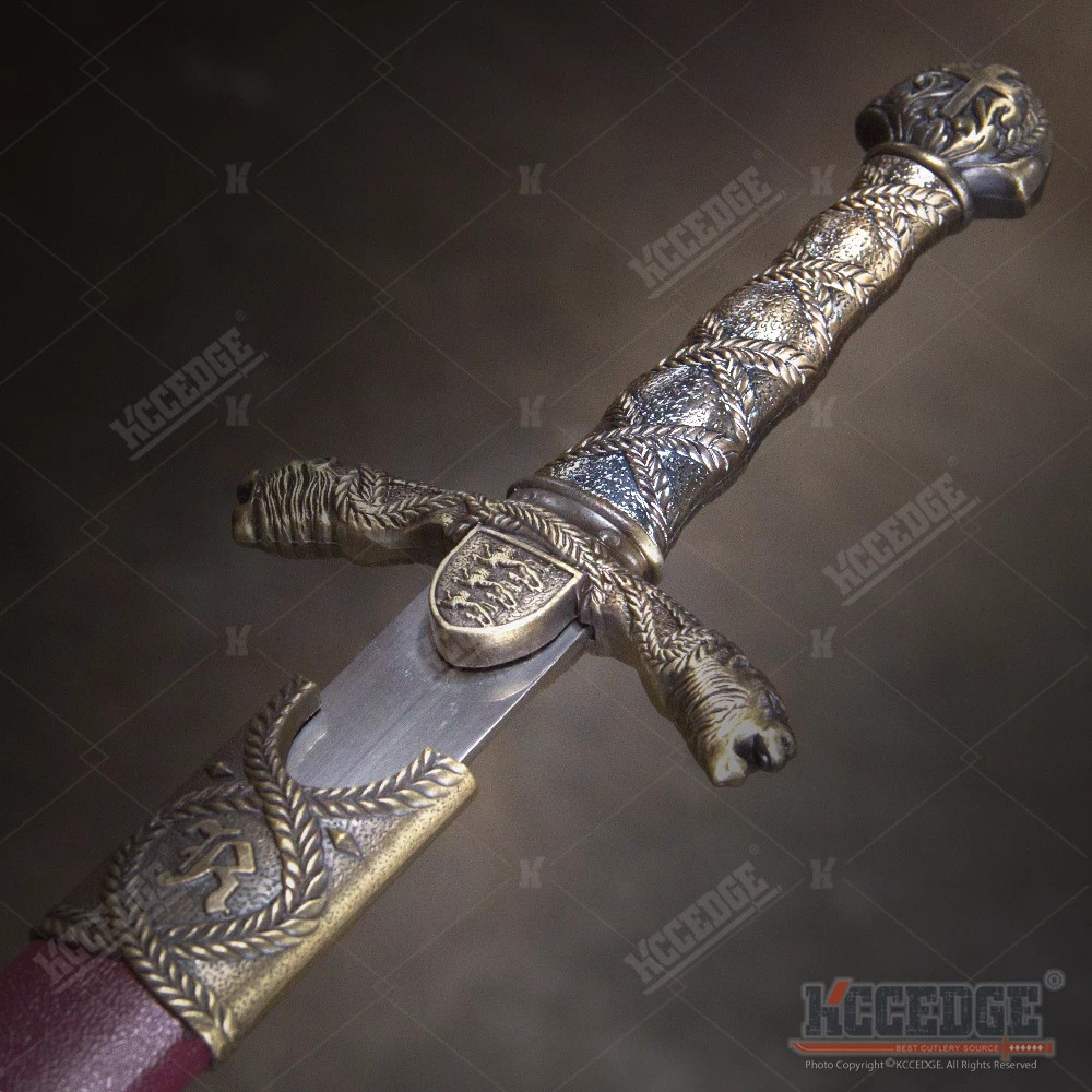 15.5″ Sir Lancelot Medieval Dagger Stainless Steel Blade Fixed Blade Dagger