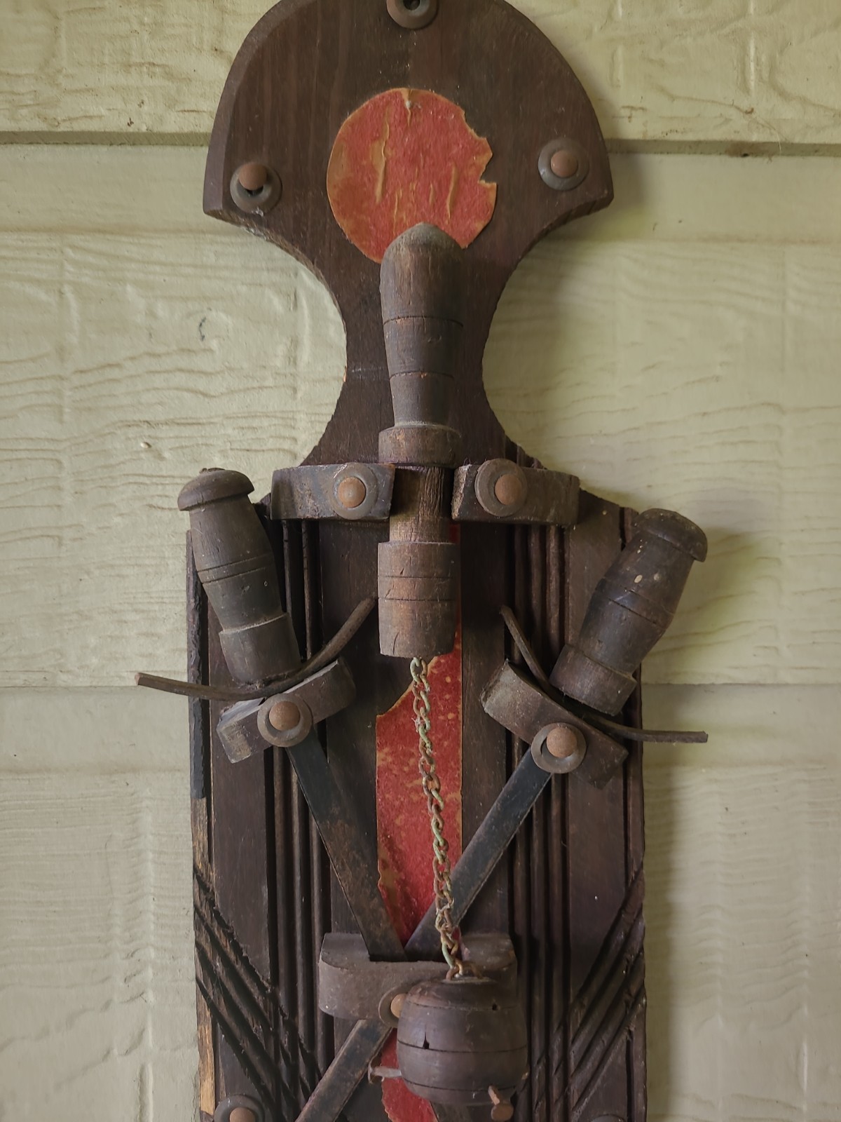 Vintage Midieval Sword & Mace Display Wall Decor 18 inch