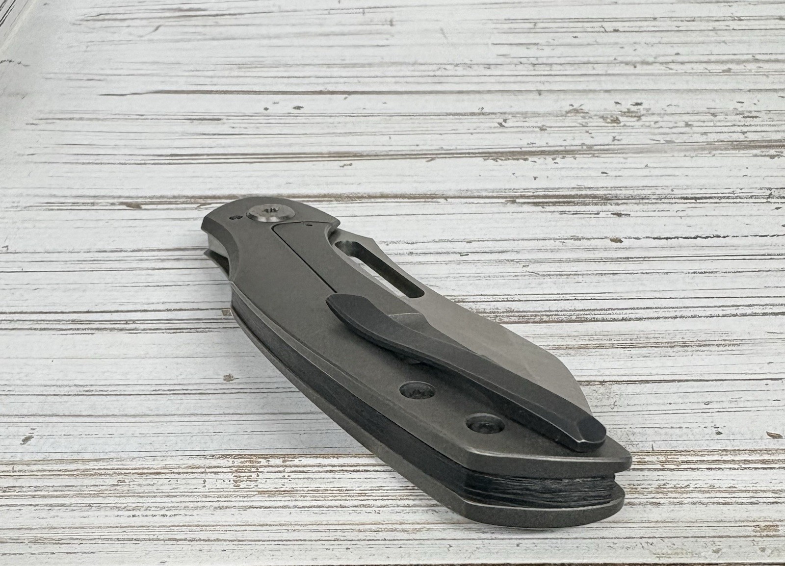CMF Metalworks(Ian Pickarski) Custom Glacier PNWCI 2024 Titanium CPM 154