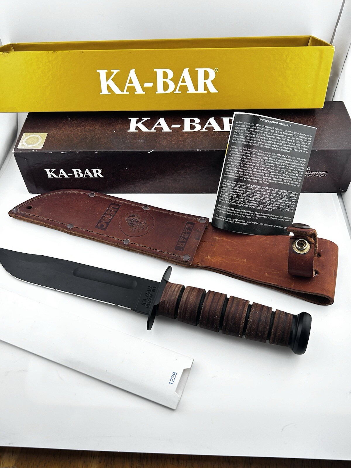 USMC The Legend KA-BAR® Fighting/Utility Knife 1217 – Original USA -Short Model