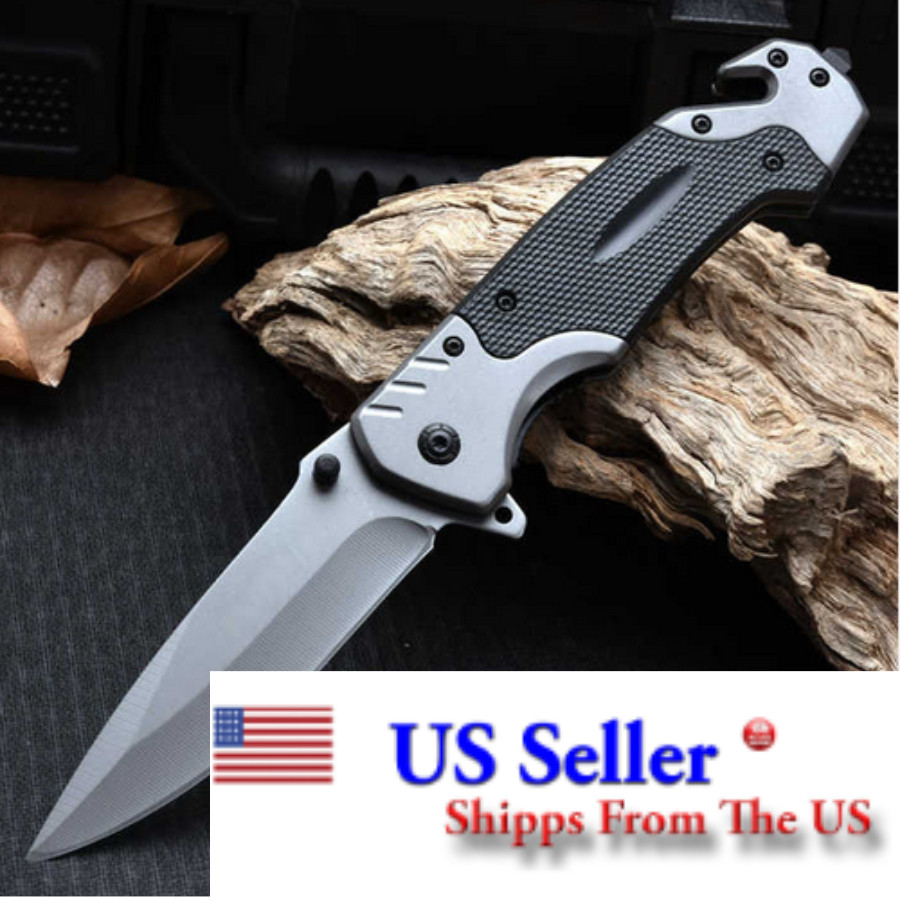 Tactical Folding Pocket Knife – 9″ Stainless Blade – EDC Survival