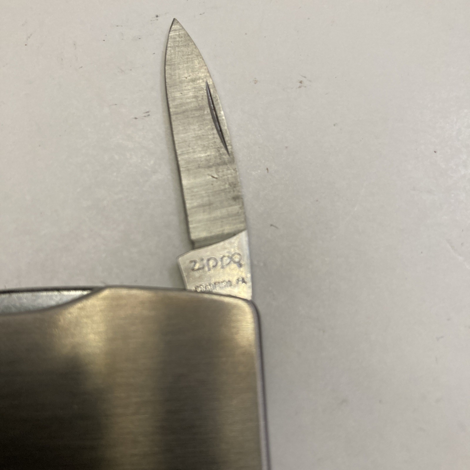 Zippo Pocket Knife with Case Branded Inland Container Company Made In USA