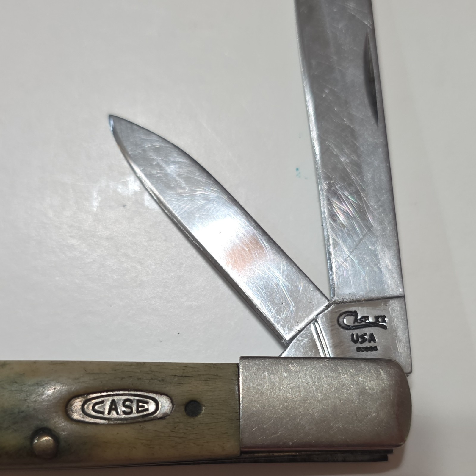 Case Trapper 52005 2-Blade Slipjoint Pocketknife, Stainless, Bone Handle