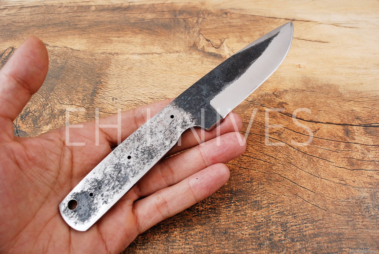 CUSTOM HAND FORGED 1095 CARBON STEEL HUNTING CHEF BLANK BLADE KNIFE 226