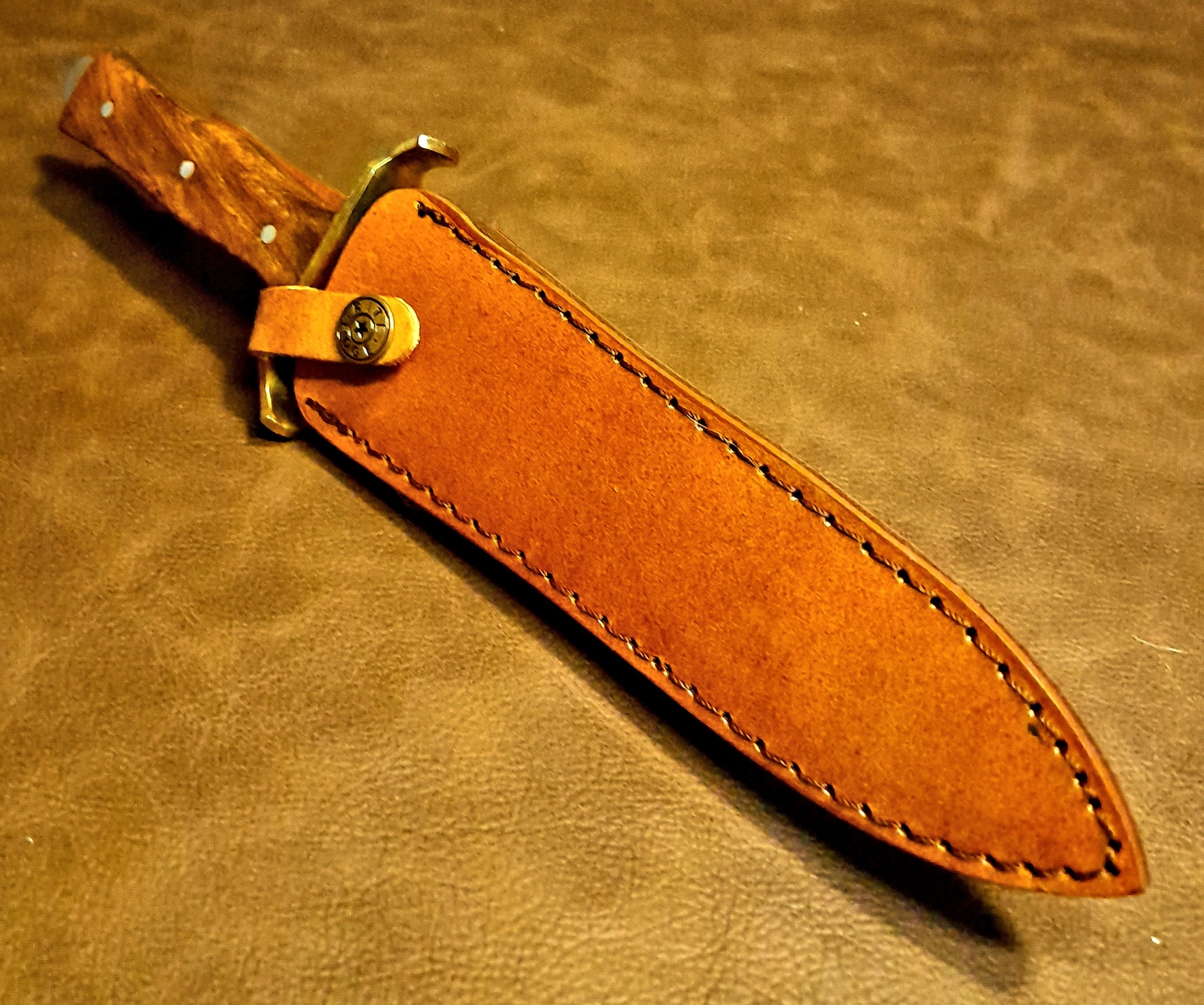 11.5″ Combat Commando Dagger Double Edge Throwing Knife w/Leather Sheath
