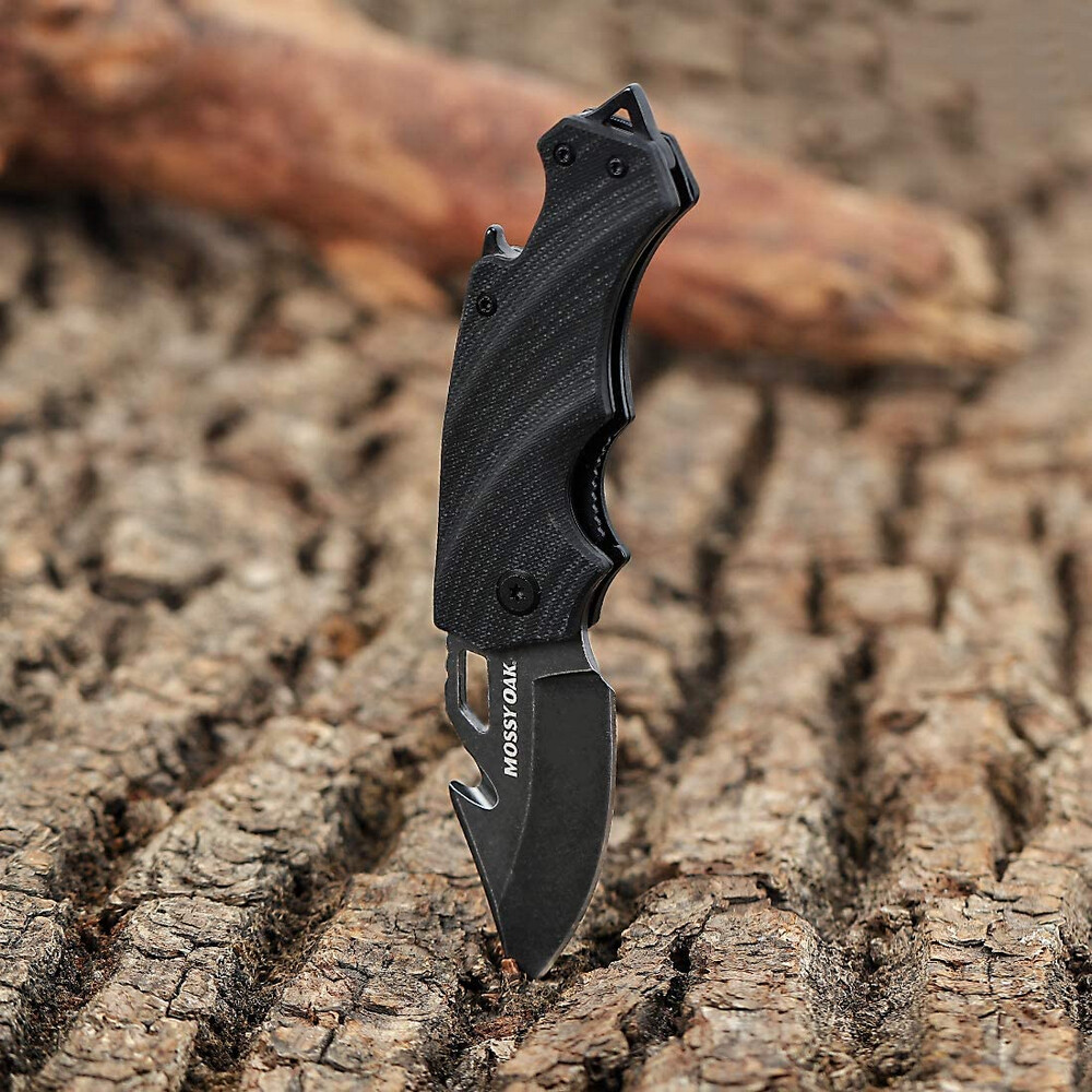 Mini Folding Pocket Knife 2.5»Blade Black G10 Handle EDC Multifunction Tool New