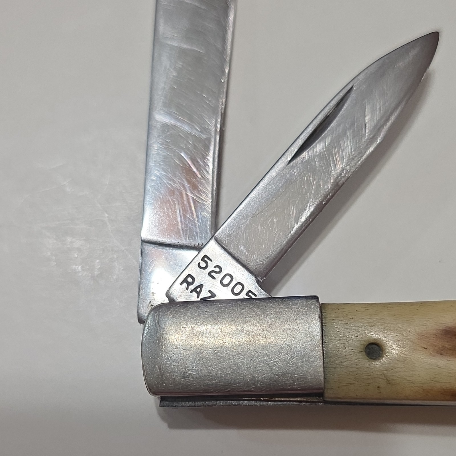 Case Trapper 52005 2-Blade Slipjoint Pocketknife, Stainless, Bone Handle