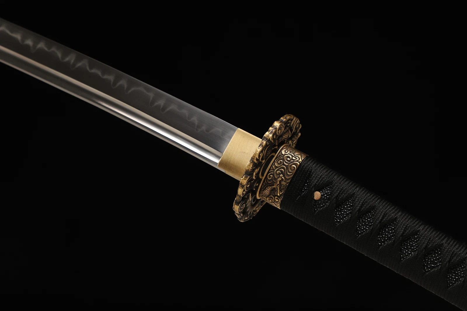 Oni Demon Samurai Katana Sword Clay Tempered T10 Steel Blade Choji Hamon