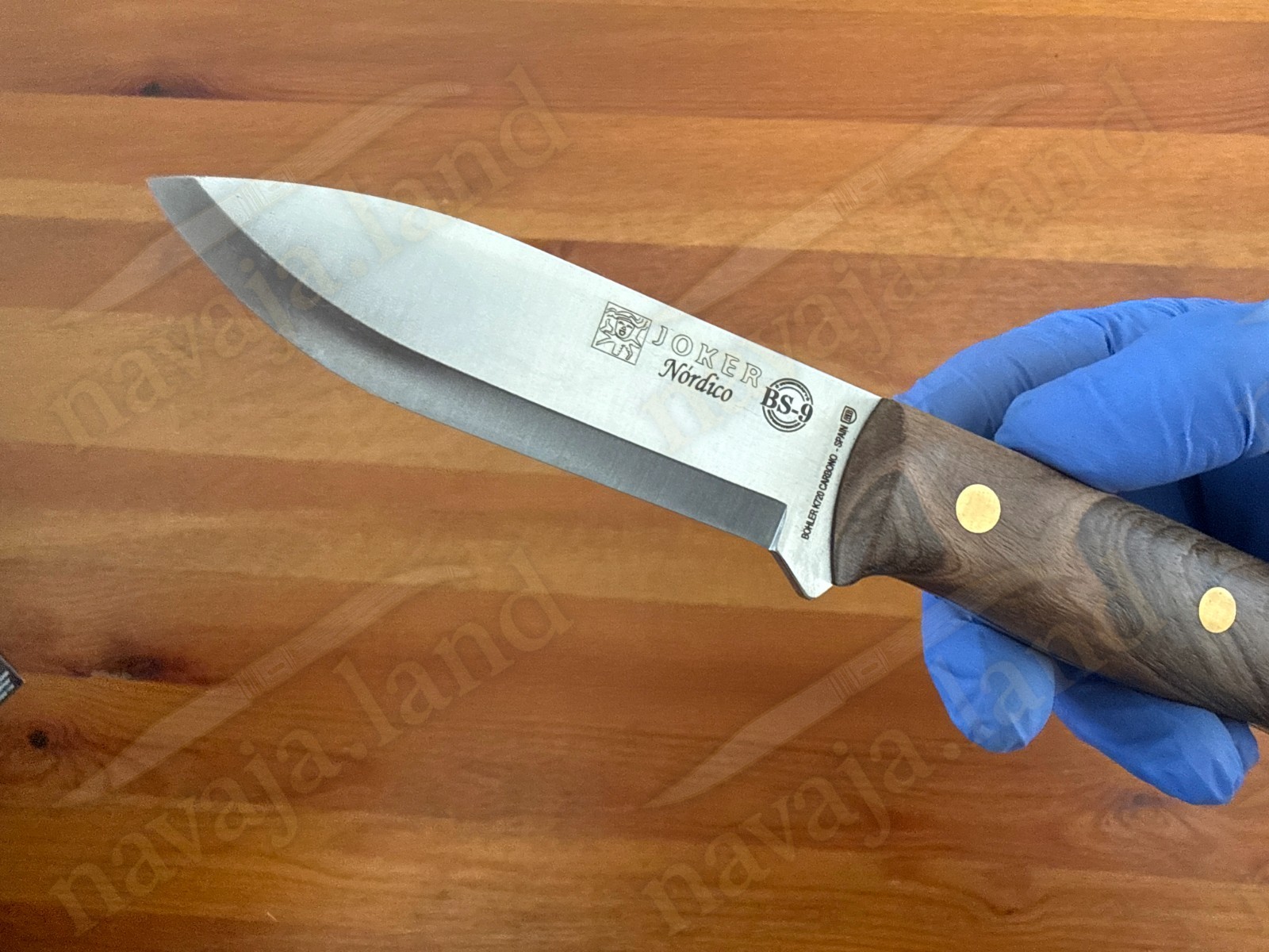 Joker Nordico Bushcraft Fixed Knife 3.9″ Böhler K720 Carbon Steel Walnut Handle