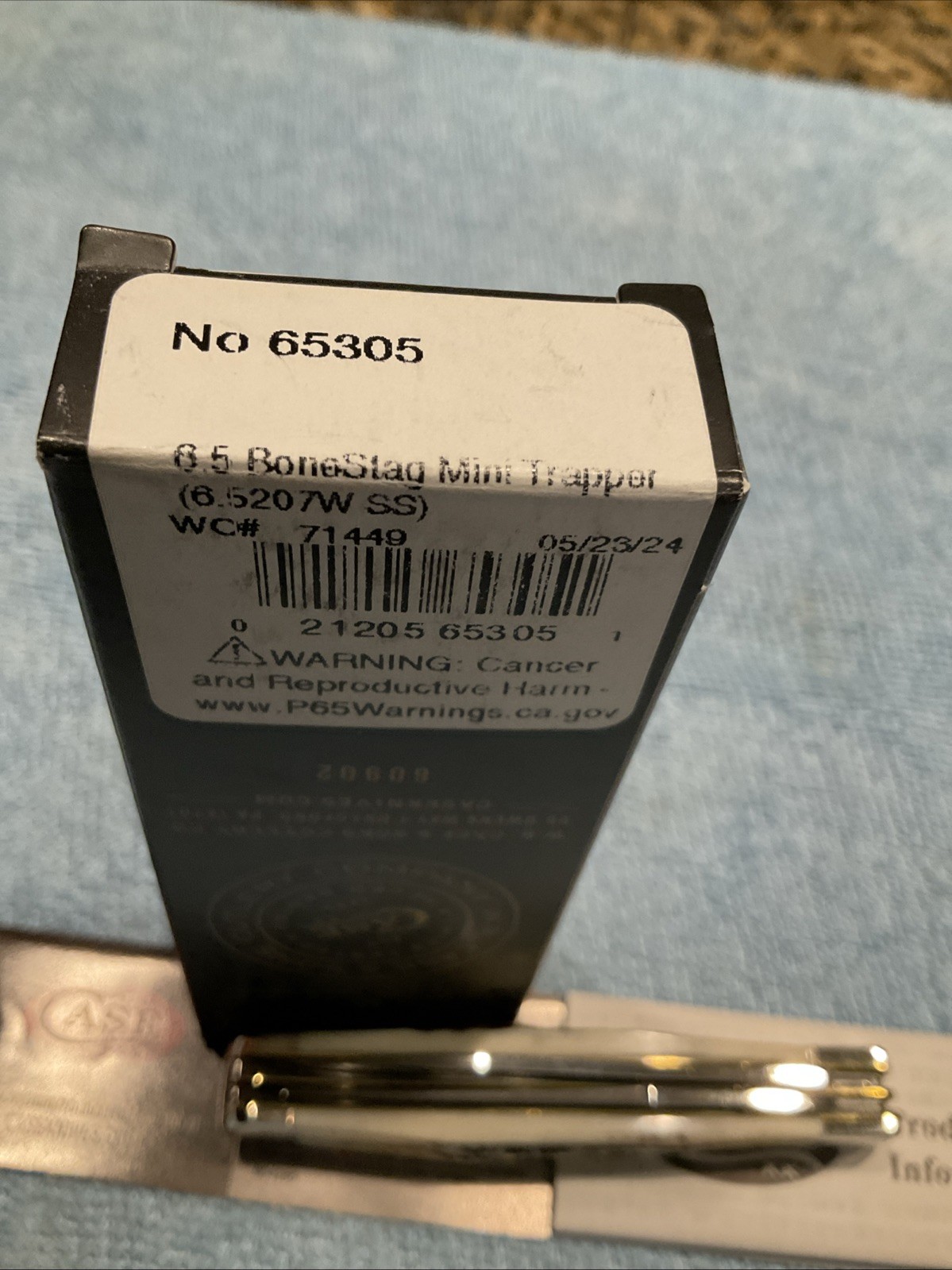 Case XX 6.5207W SS Mini Trapper 2 Blade Bone Stag Wharncliffe 2024 NIB