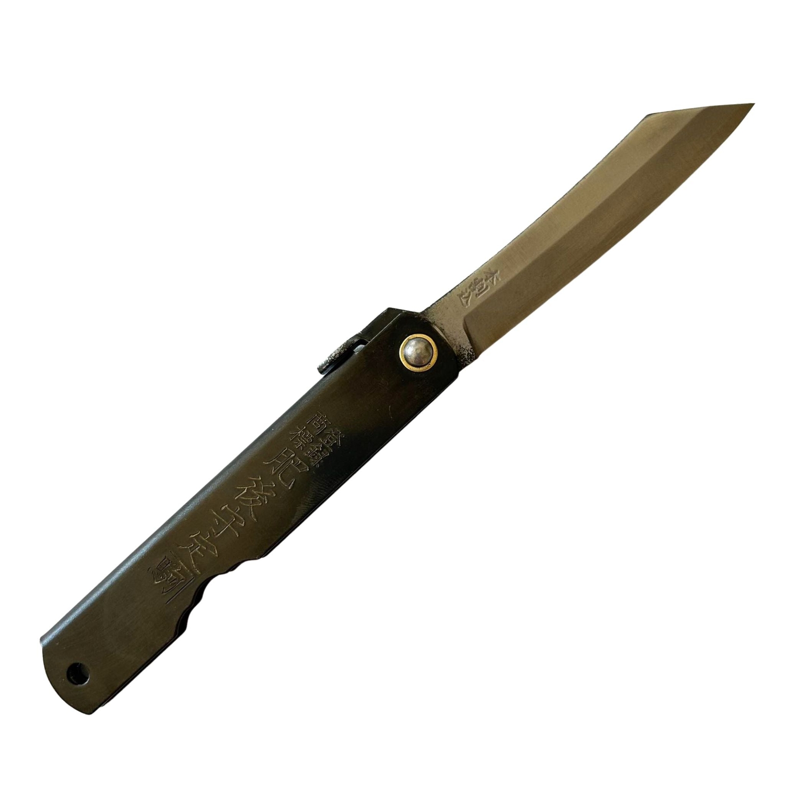 Japanese Higonokami Folding Knife, SK Steel 100mm Black -Free Shipping,US Seller