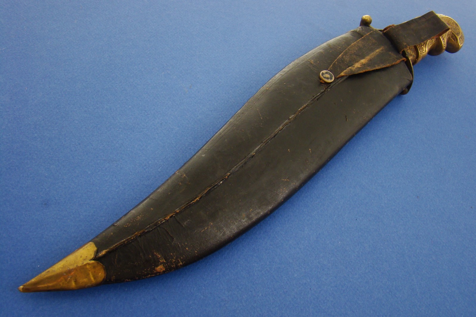 ANTIQUE PUNJAB INDIA MILITARY SIKH WARRIOR FIGHTING COMBAT KNIFE SWORD KNIVES VG