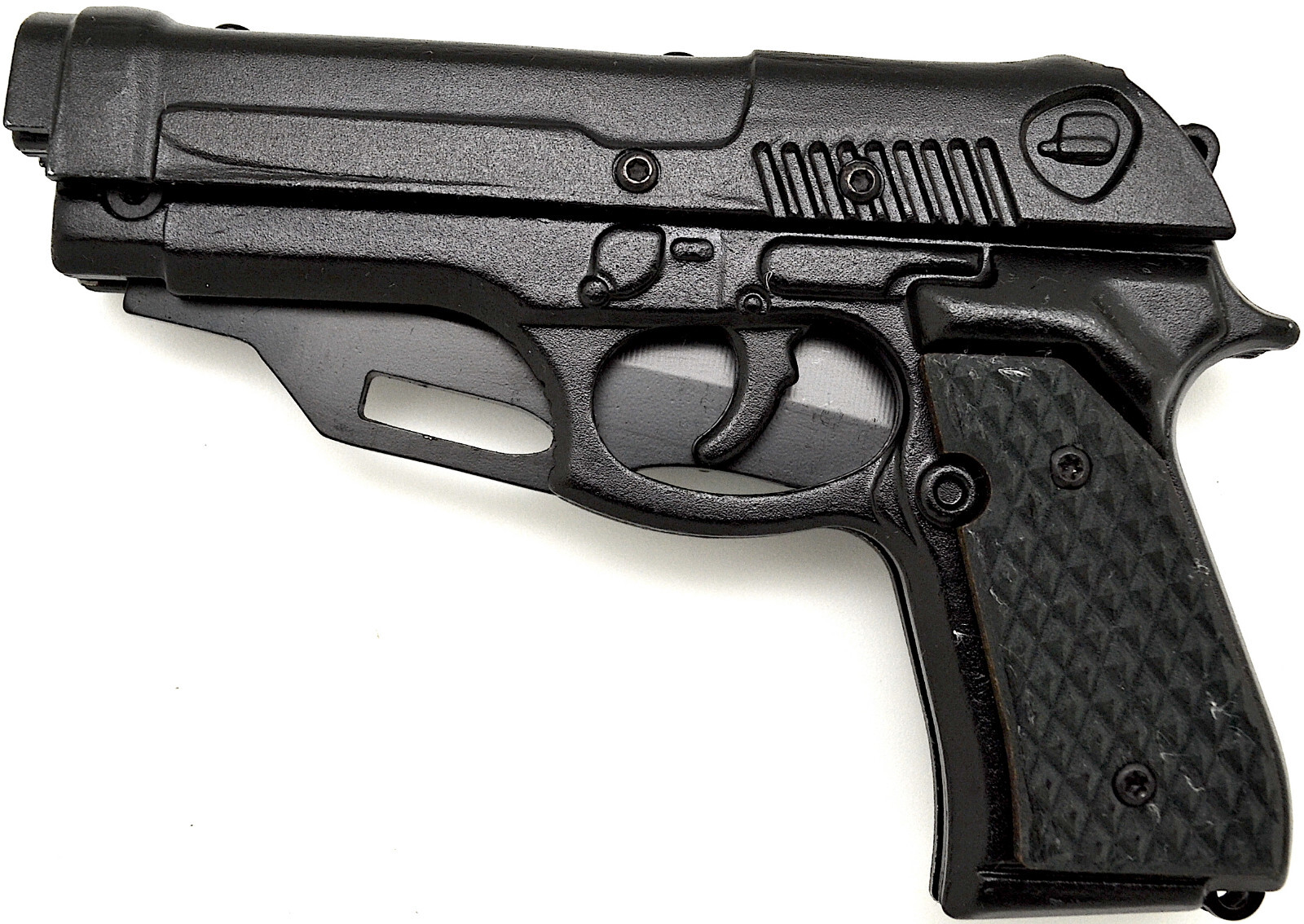 8″ NEW Black Hand Pistol GUN 9MM Beretta Glock POCKET KNIFE Rifle Folding Knives