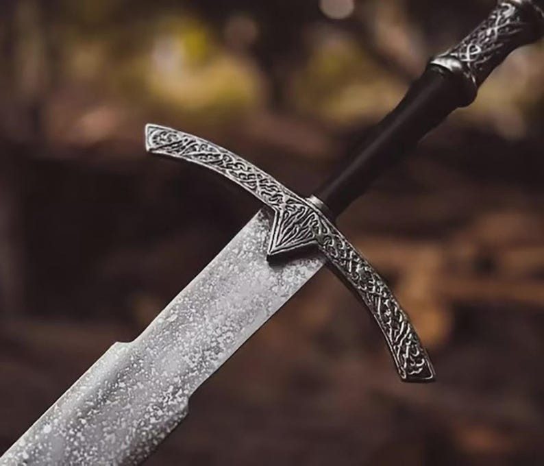 Custom Handmade Damascus Steel Blade Survival Viking Sword Hunting Sword Camping