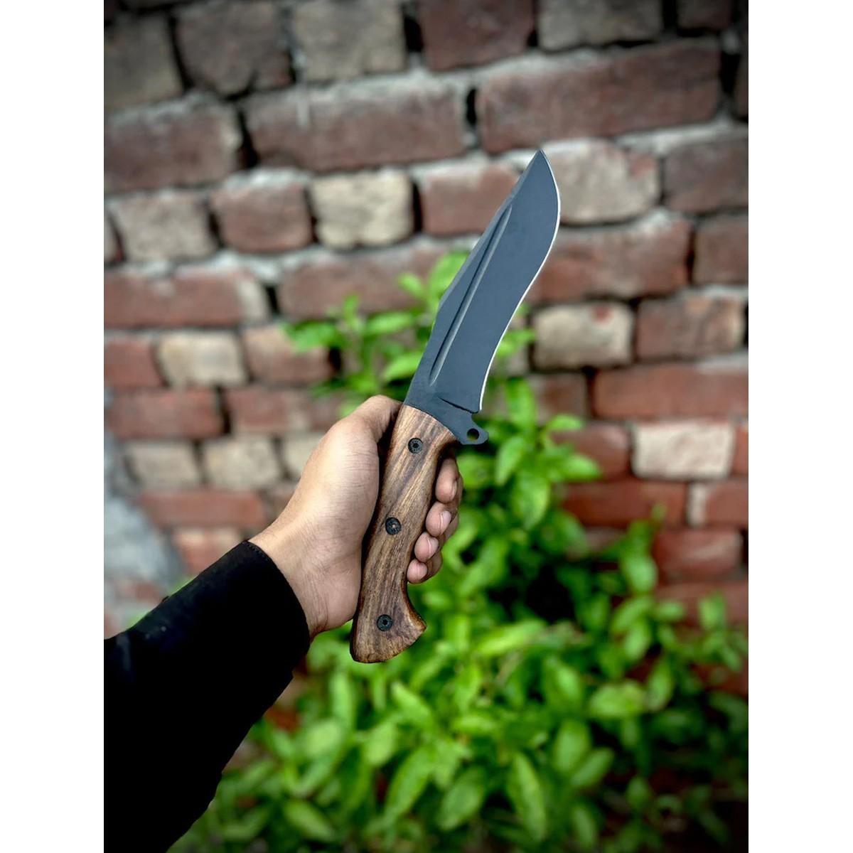 Handmade D2 Steel Hunting Bowie Knife Bushcraft Survival Outdoor Camping Tool