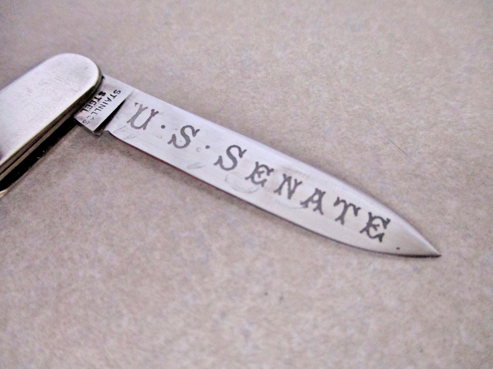 RARE Sterling Silver IXL George Wostenholm US Senate Pocket Knife United States