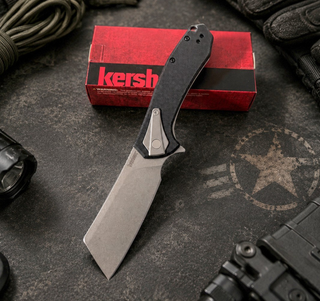 KERSHAW Bracket Framelock Assisted Open knife 8Cr13MoV blade with pocket clip