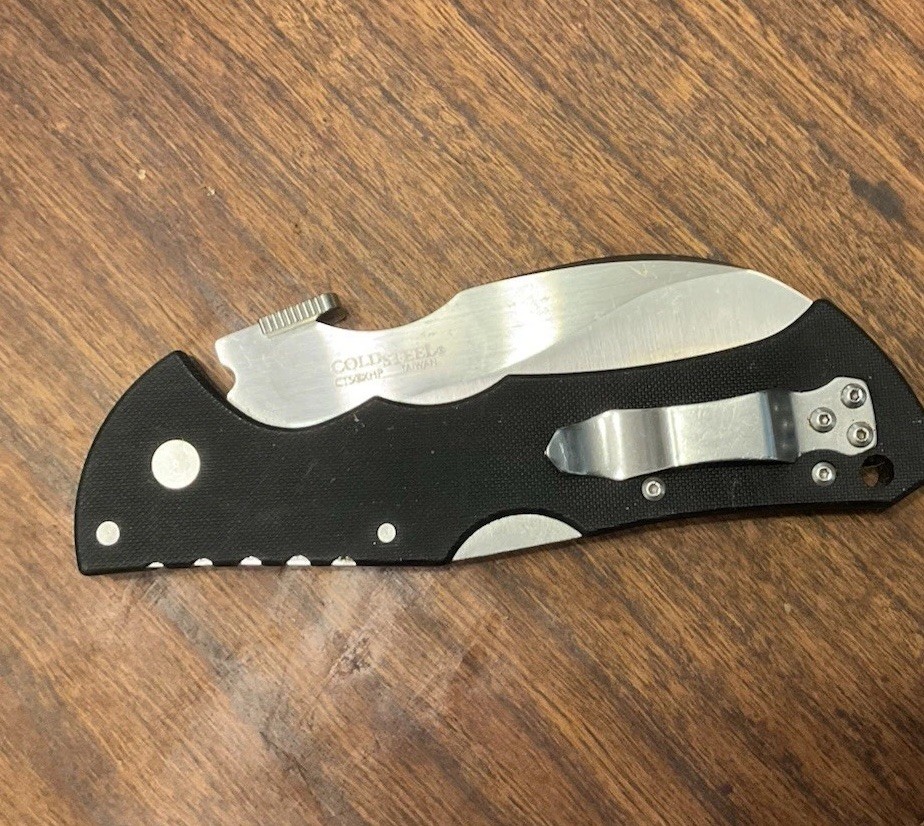 COLD STEEL Black Talon ll 4″ S35VN Razor-Sharp Blade 5.5″ G-10 W/Tri-Ad Lock