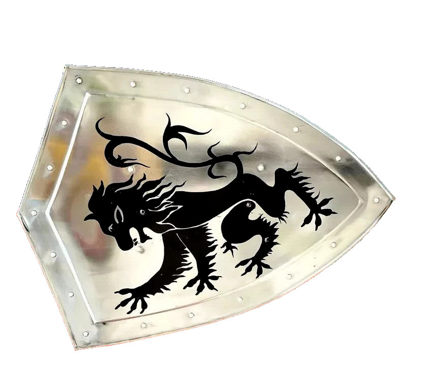 Medieval Templar Knight Dragon Battle Cosplay Reproduction armor shield 24″