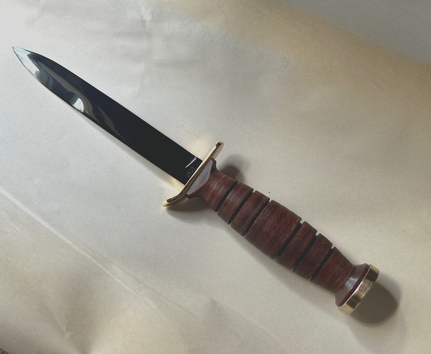 Imperial M3 Tribute Knife, U.S. Army #503 of 1,943 24k Ornate Gold Plated Blade