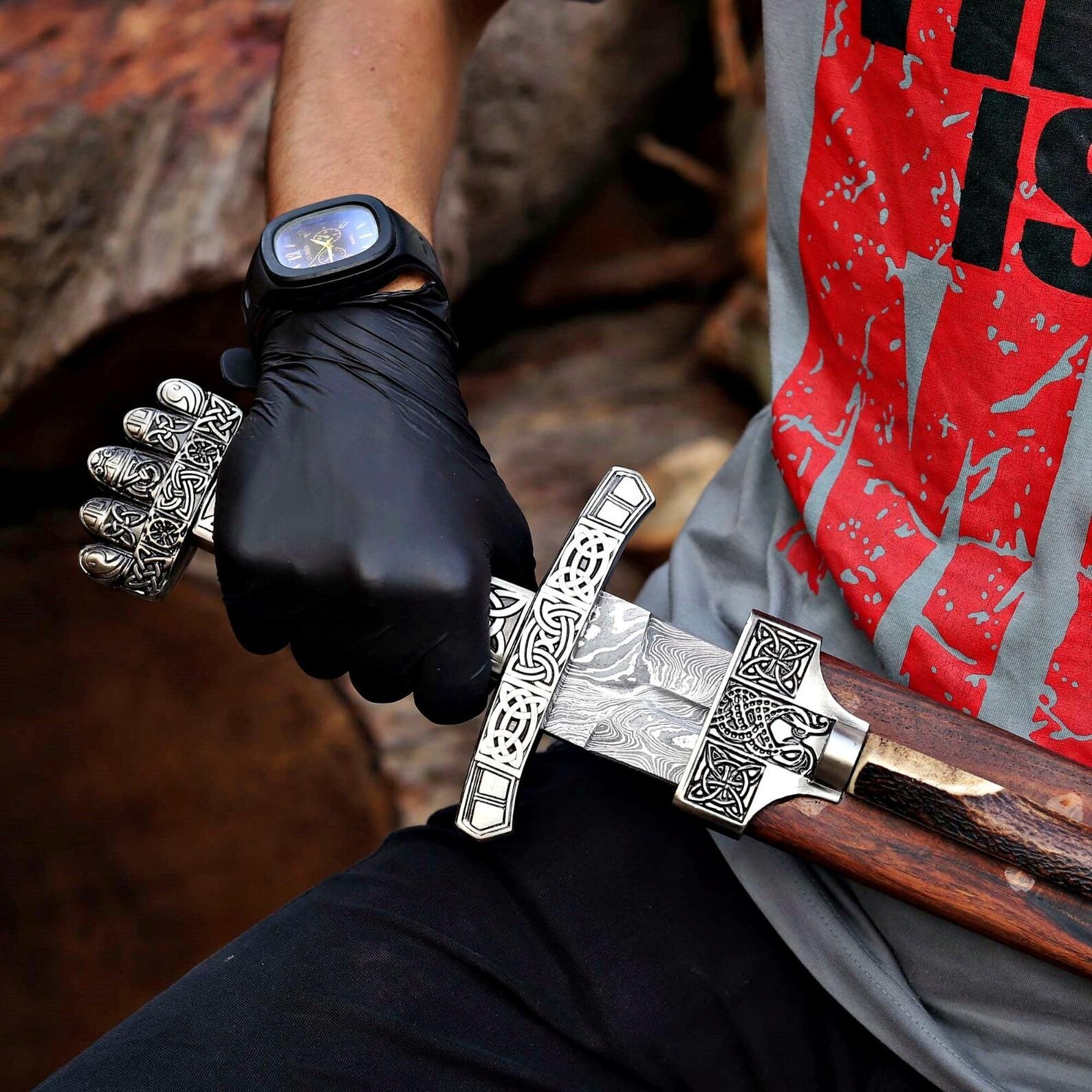 Handmade Ragnar Viking Sword Norse Sword Replica Sword Historical Collectible