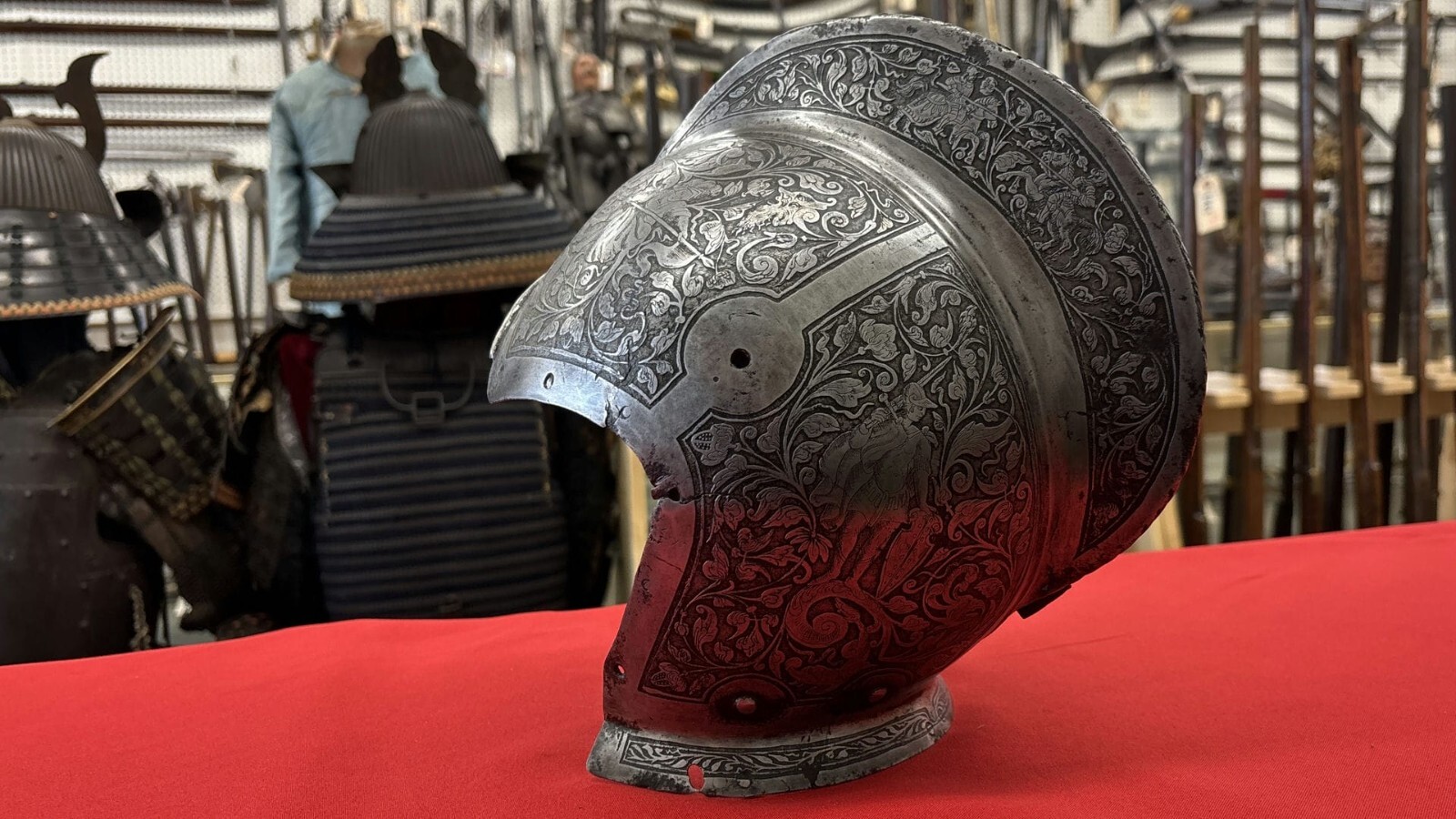 Very Fine Skull Of A Burgonet Helmet Possibly French Circa 1600