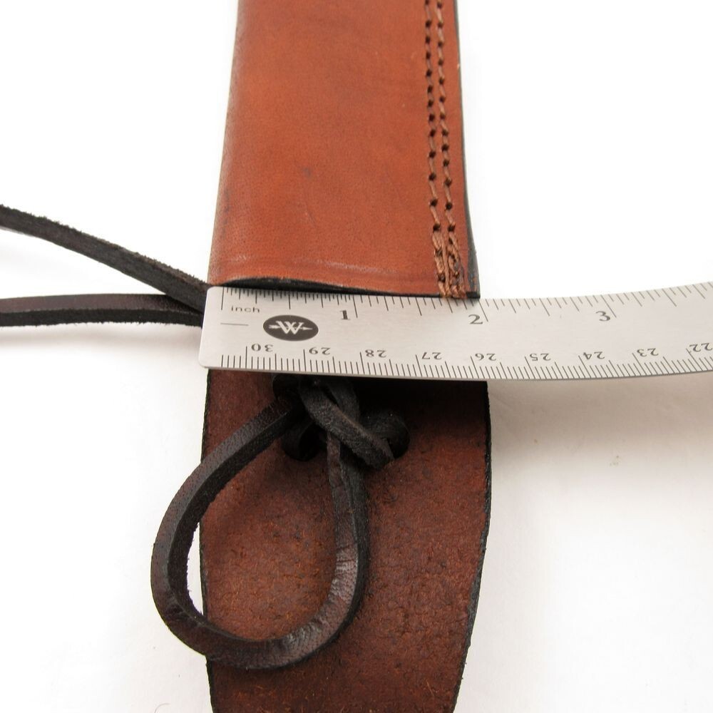 NEW Knife Sheath Fixed-Blade Brown Leather 14″ – Fits up to 10″ x 2″ Blade