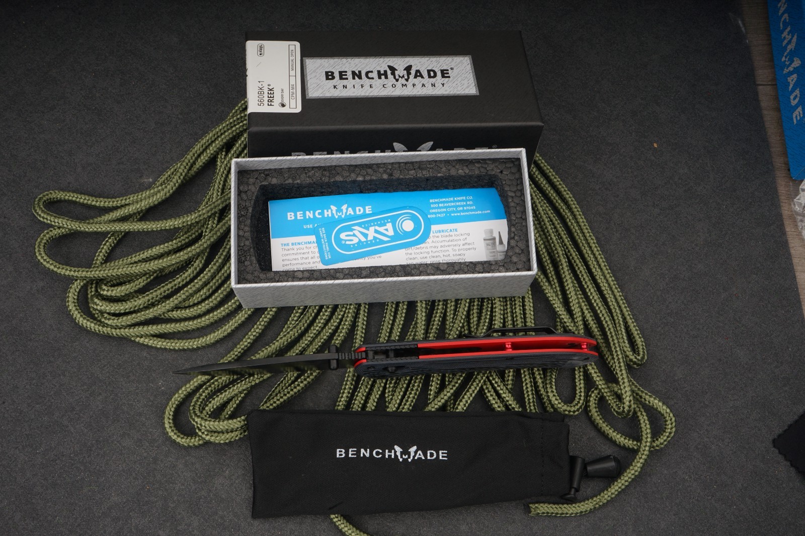 Benchmade Freek 560BK-1 Black G10 CPM-M4 Drop Point AXIS Lock USA NEW