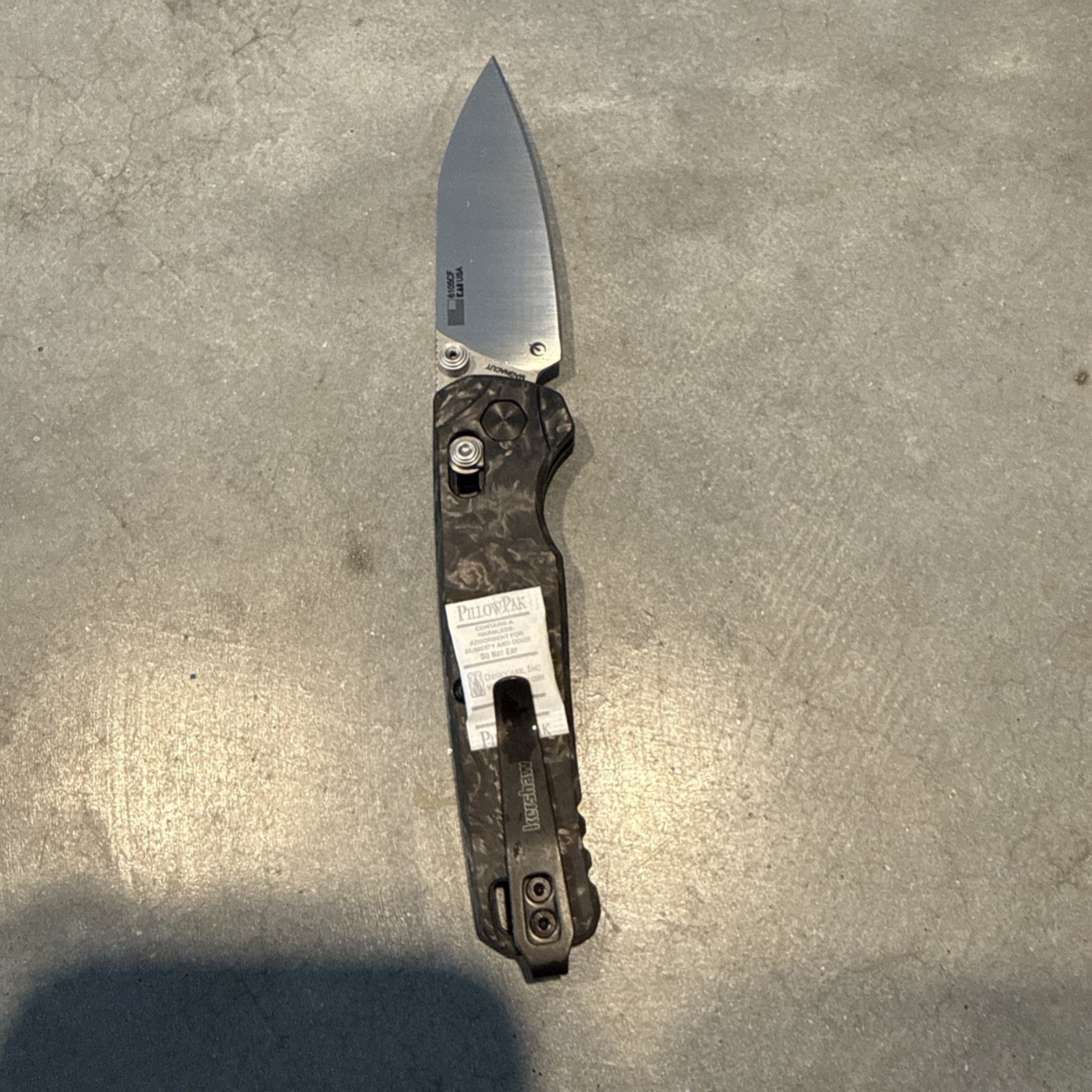 Kershaw Bel Air Carbon Fiber MAGNACUT Reverse Tanto 6105CF – BRAND NEW!!