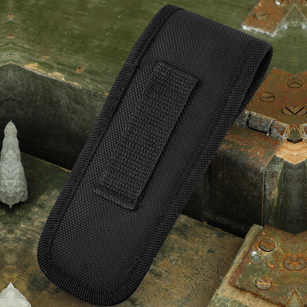 2/4-Pack Black Portable Hard Boxed Nylon Belt Sheath For Folding Knife US Seller