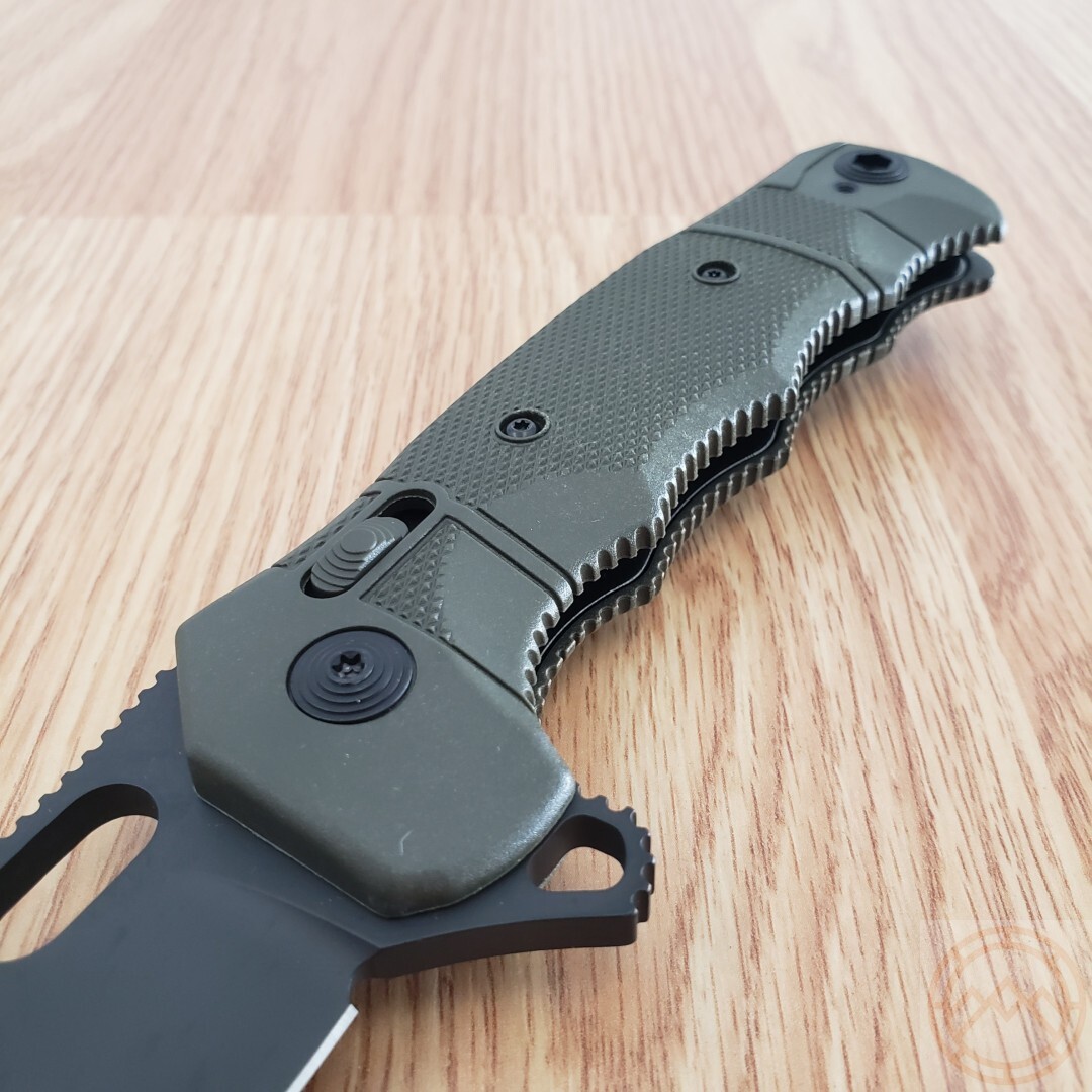 SOG SEAL XR Folding Knife 4″ S35VN Steel Clip Point Blade OD Green GRN Handle