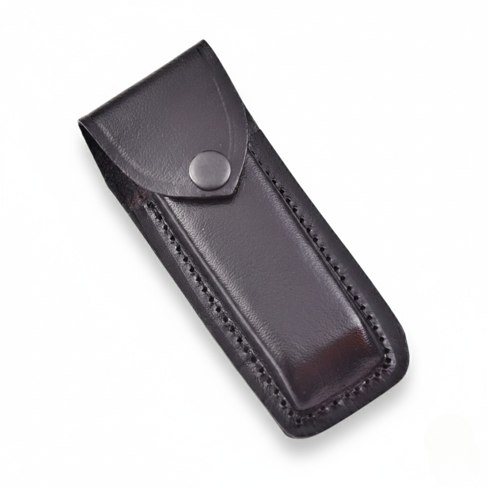 5.5″ Handmade Leather Sheath for Folding Pocket Knife Buck 110 Vertical Carry