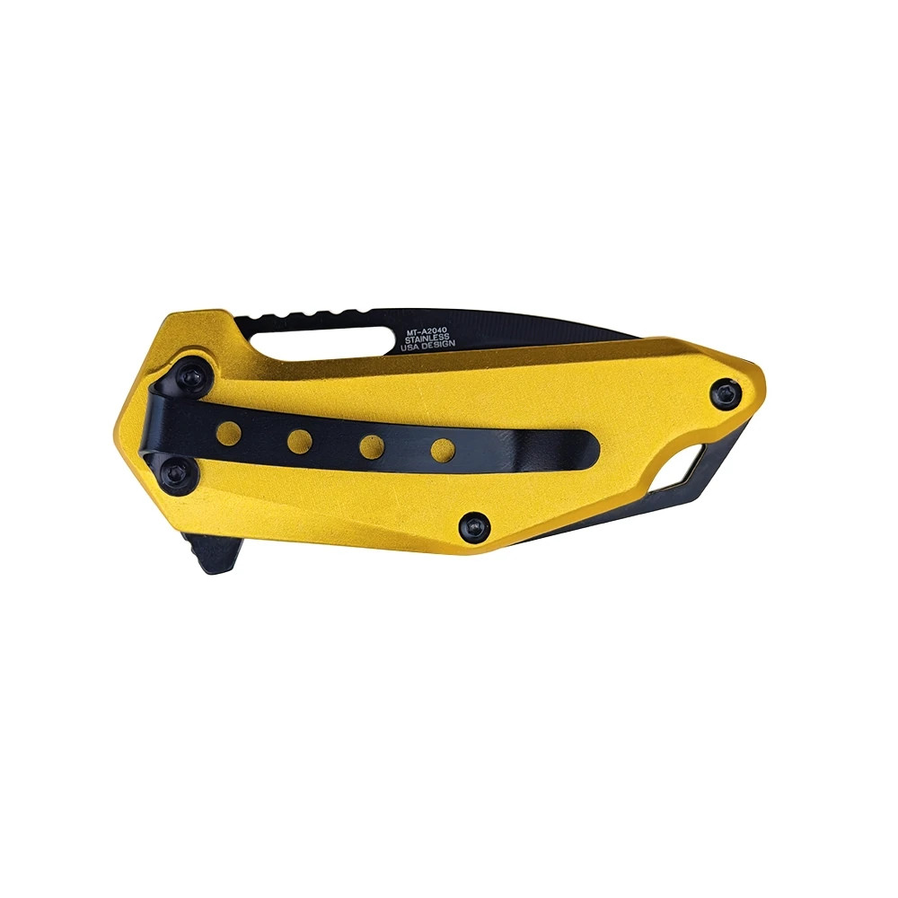 MTech Spring Assisted Knife w/Anodized Aluminum Handle and Pocket Clip