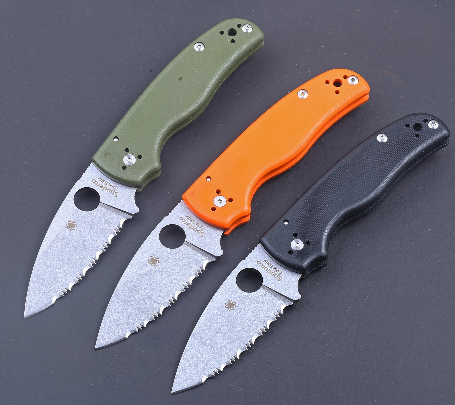 2026 Orange G10 Handle Thick Heavy Duty Pocket Knife Folding Serrated Blade