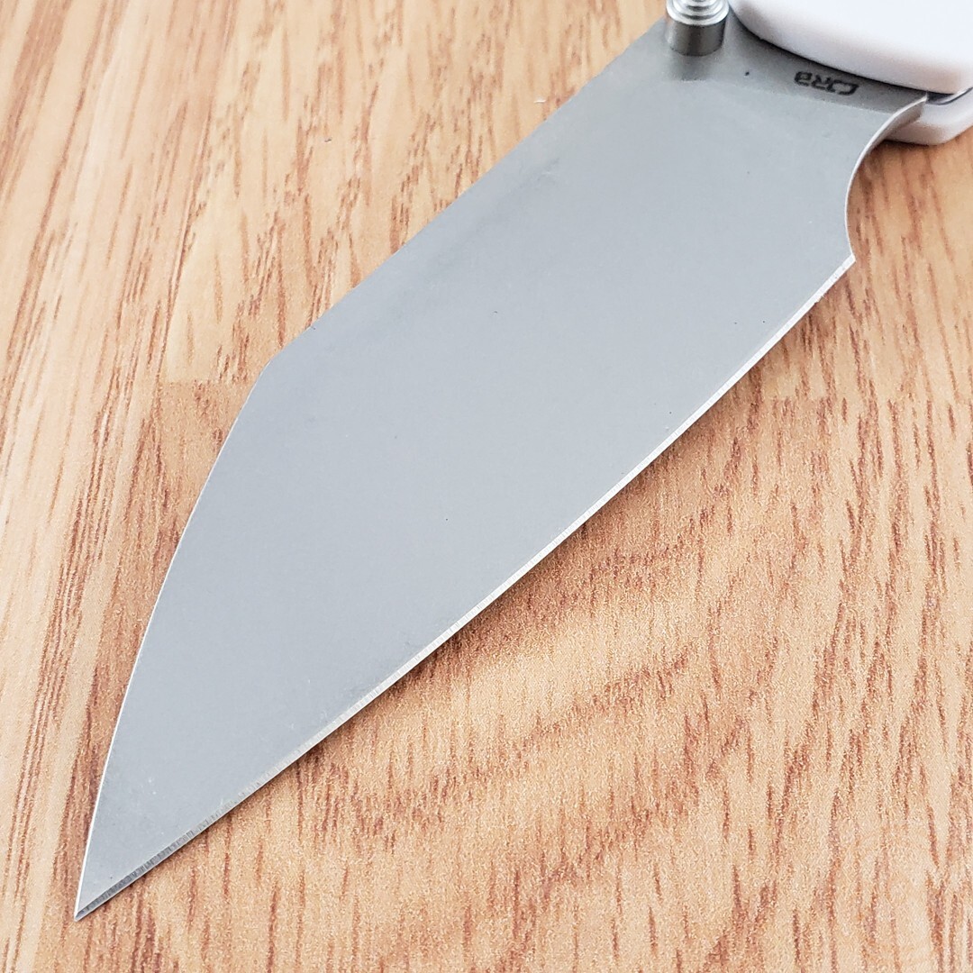 CJRB Pyrite Folding Knife 3.25″ CPM S90V Steel Blade Light Gray FRN Handle