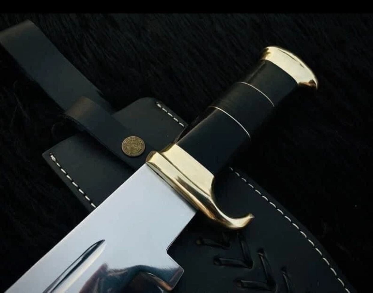 Custom Handmade Carbon Steel Blade Survival Bowie Knife – Hunting Knife Camping