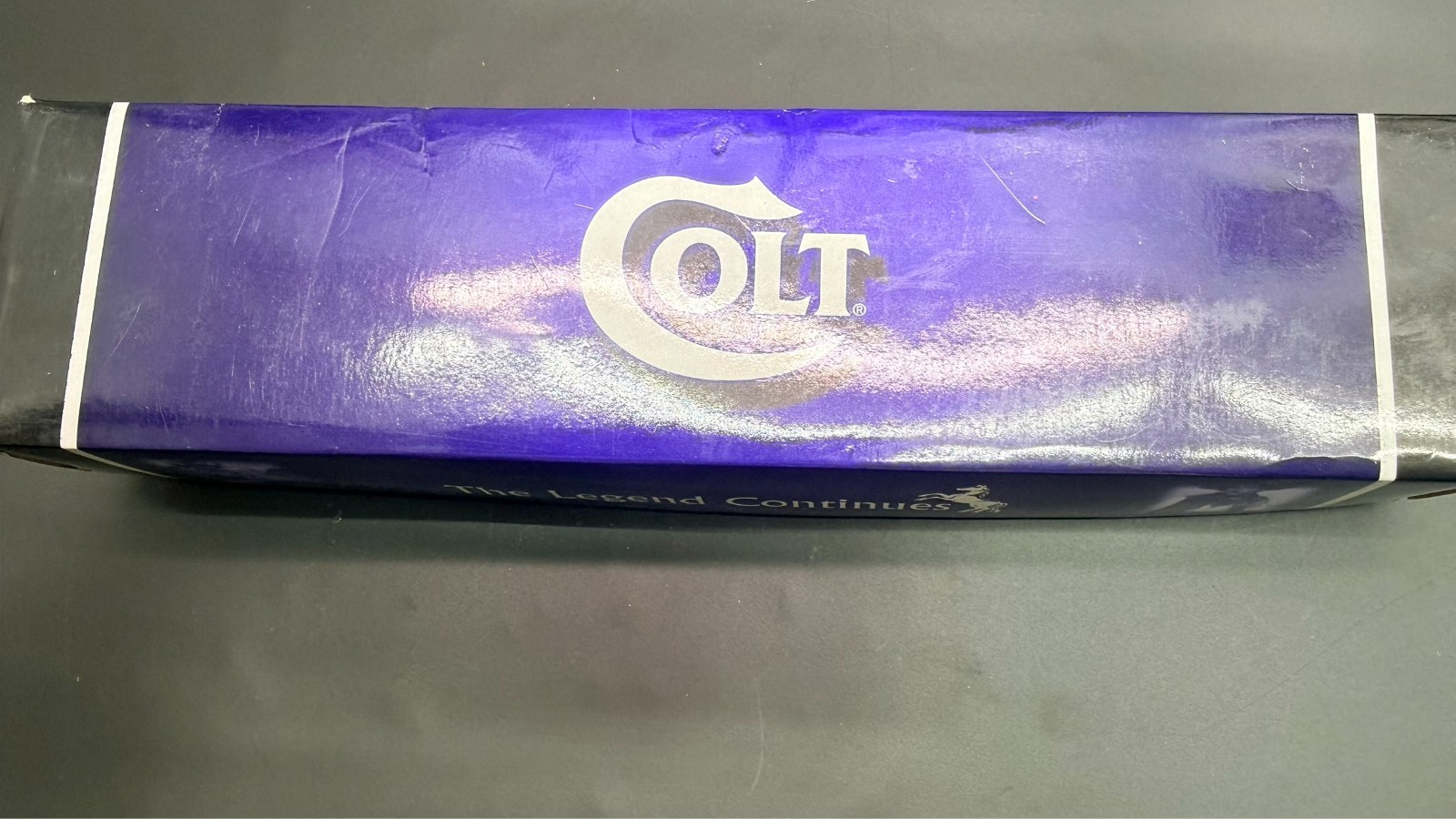 Colt CT-30645 .45 Stag Bowie Hunting Knife 5.5″ 440A Leather Sheath Box