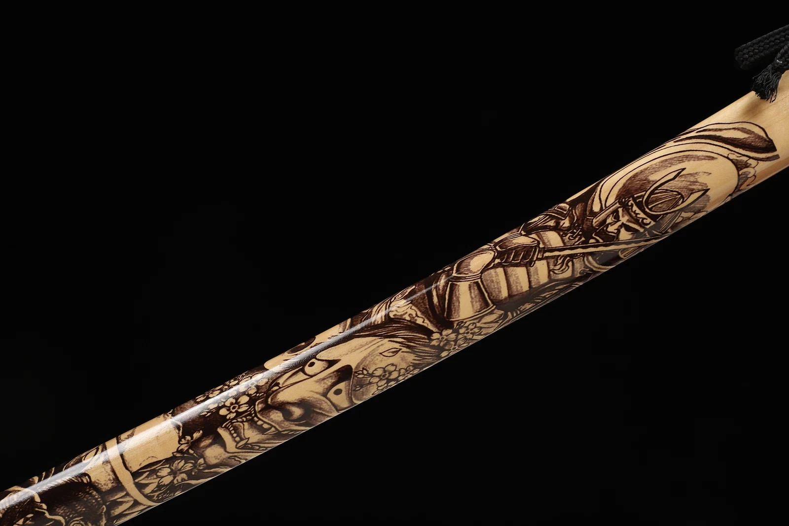 Oni Demon Samurai Katana Sword Clay Tempered T10 Steel Blade Choji Hamon