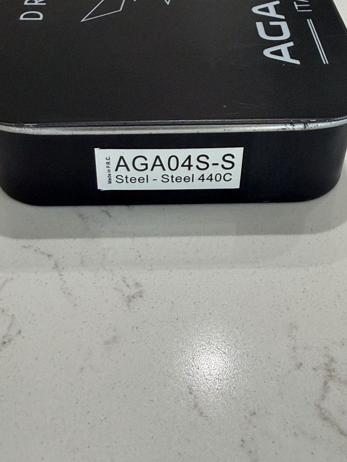 AGA Campolin Dragonfly Silver Steel Folding Knife – Brand New