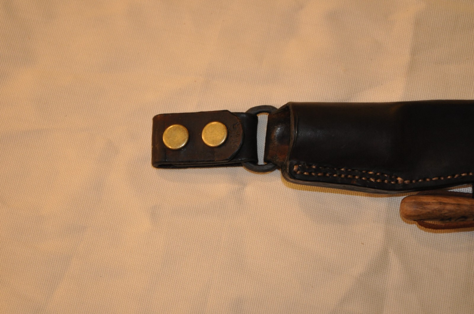 STRIKING MG Custom Knives MDL «Maximum» | Persimmon Handle | Leather Sheath USA