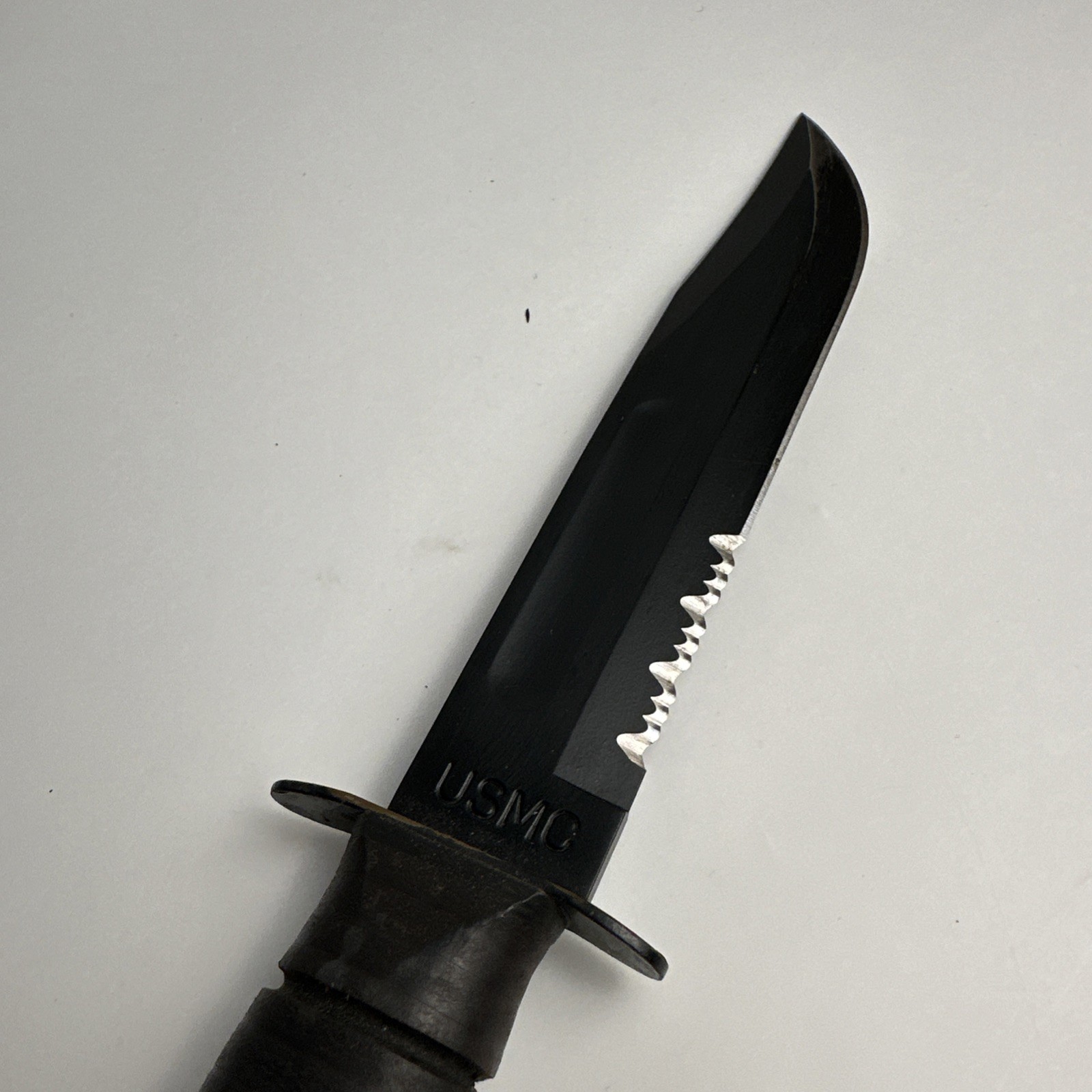 KA-BAR USMC KABAR 7” Serrated Knife Made in Olean, NY. USA