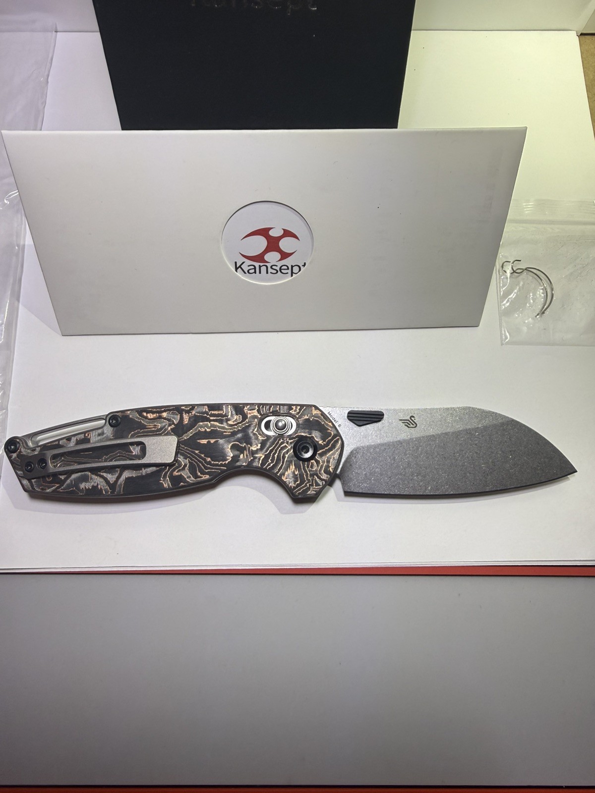 Kansept Model 6 K1022V2 Ambi Pocketknife CPM S35VN Drop Point Plain Liner NIB