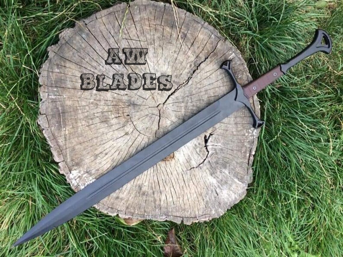 Hand Forged D2 Steel Sword Sharp Battle Ready Collective Medieval Sword + Sheath