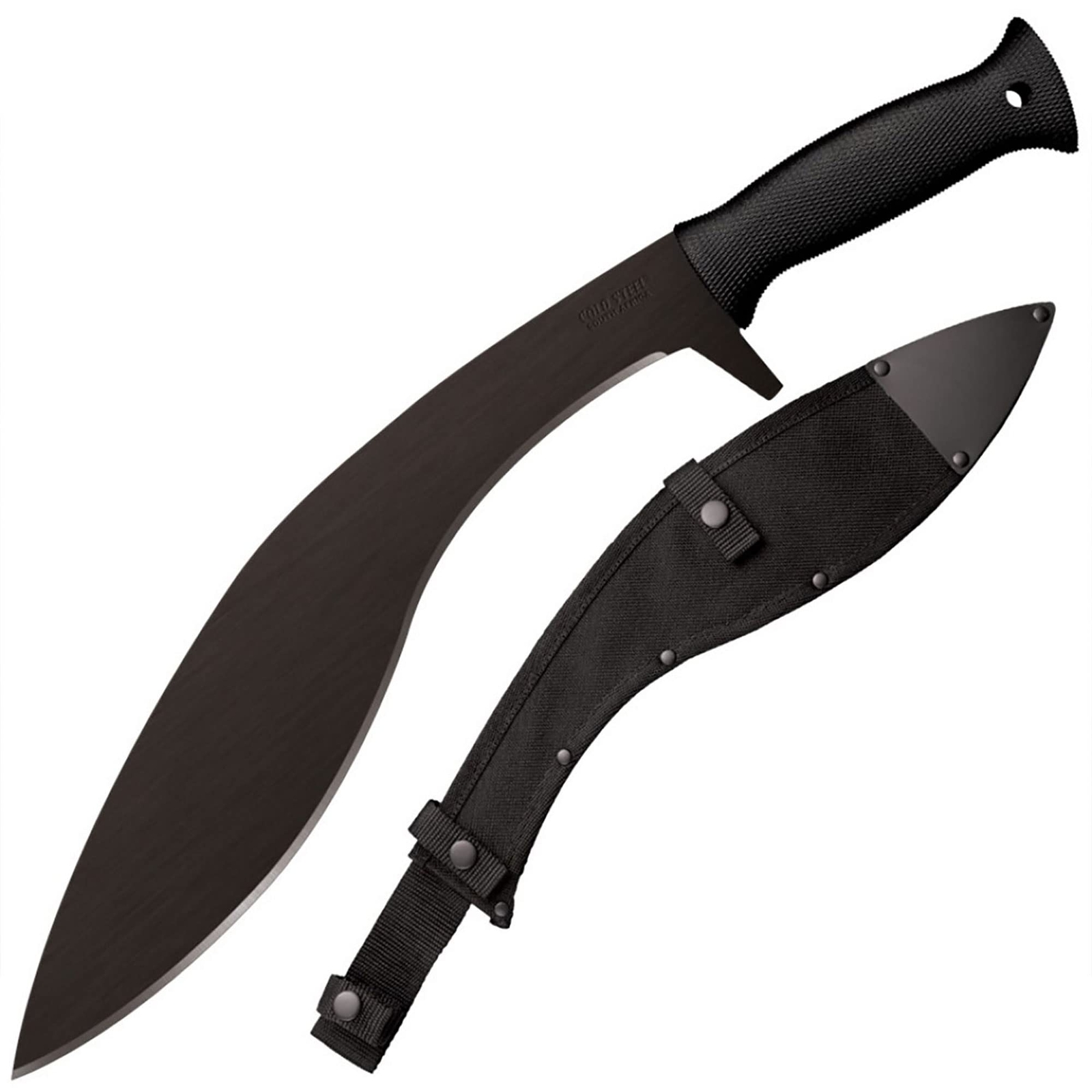 Cold Steel Kukri Plus 1055 18 Inch Curved Tactical Survival Machete with 13 Inch