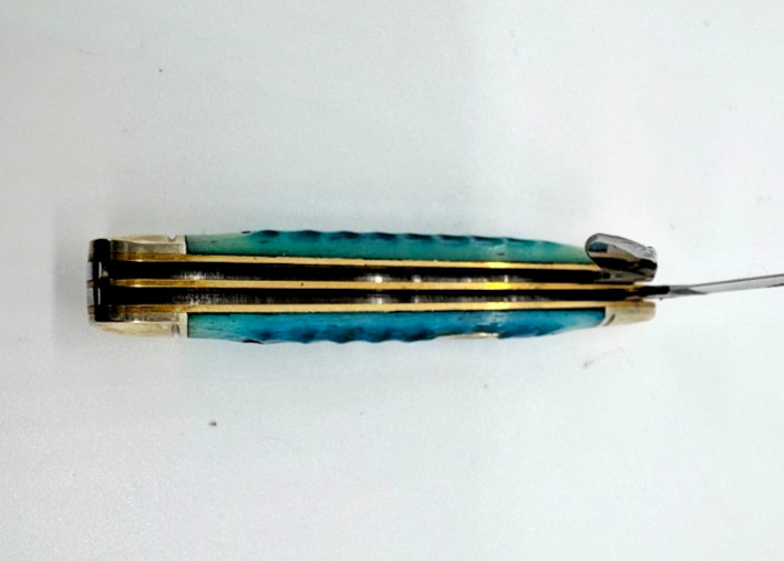 Rough Rider RR2767 Blue Dragon Peanut Knife Blue Jigged Bone 2 Blade NIB + BONUS