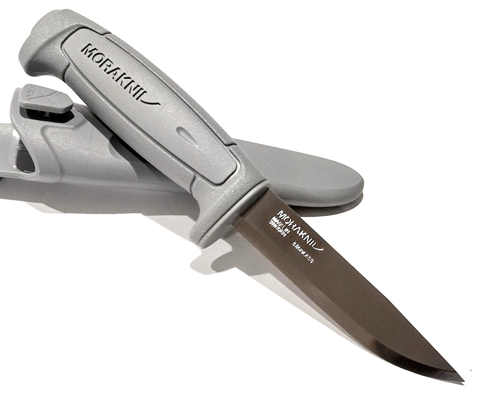 8.25″ SWEDEN MORA MORAKNIV MILITARY GRAY BASIC 546 STAINLES STEEL TACTICAL KNIFE